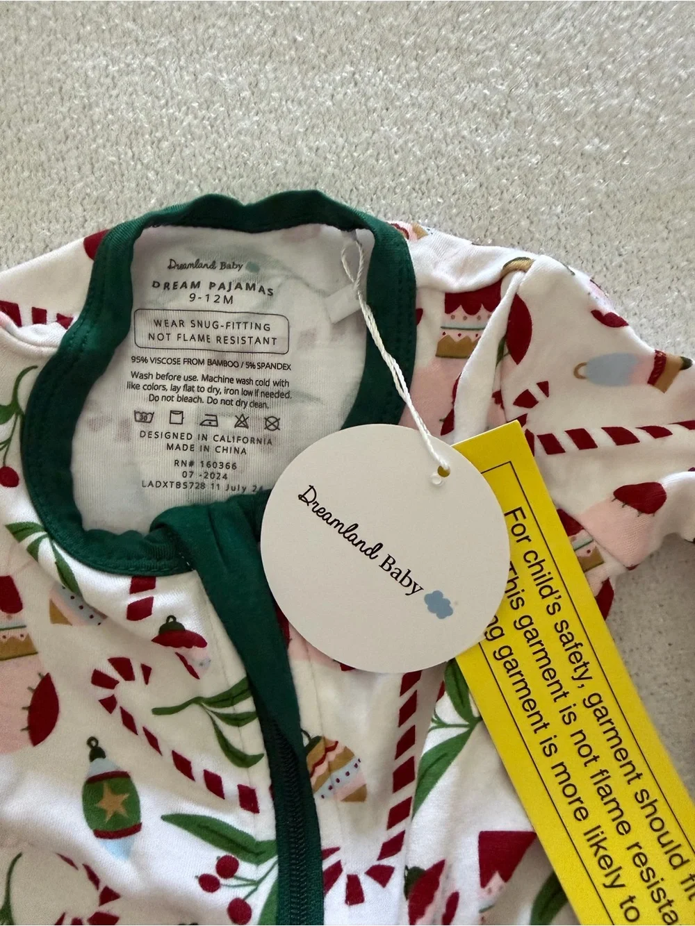 NWT Dreamland Baby Holiday Pajamas